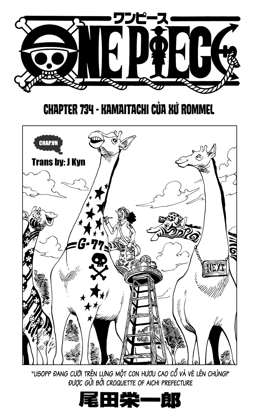 One Piece Chapter 734 - Trang 2