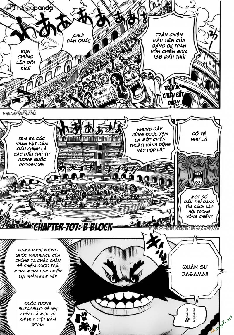 One Piece Chapter 707 - Trang 2