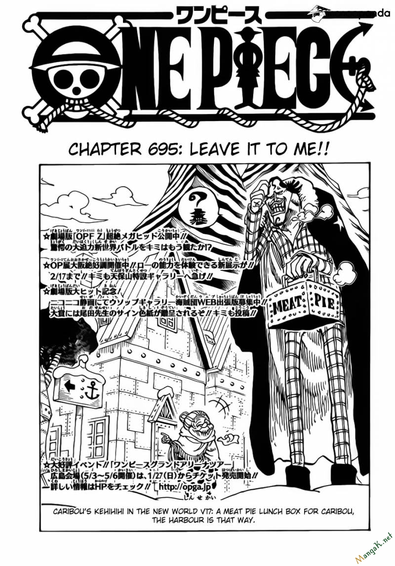 One Piece Chapter 695 - Trang 2