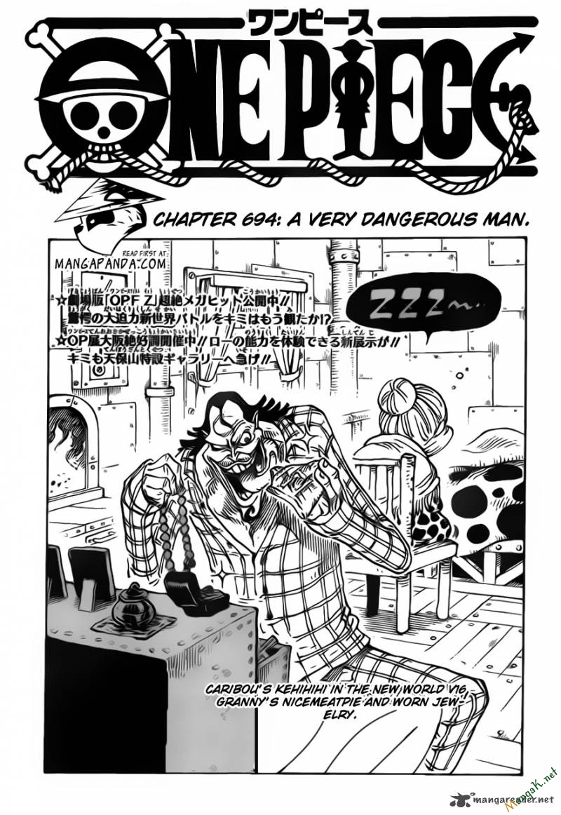 One Piece Chapter 694 - Trang 2