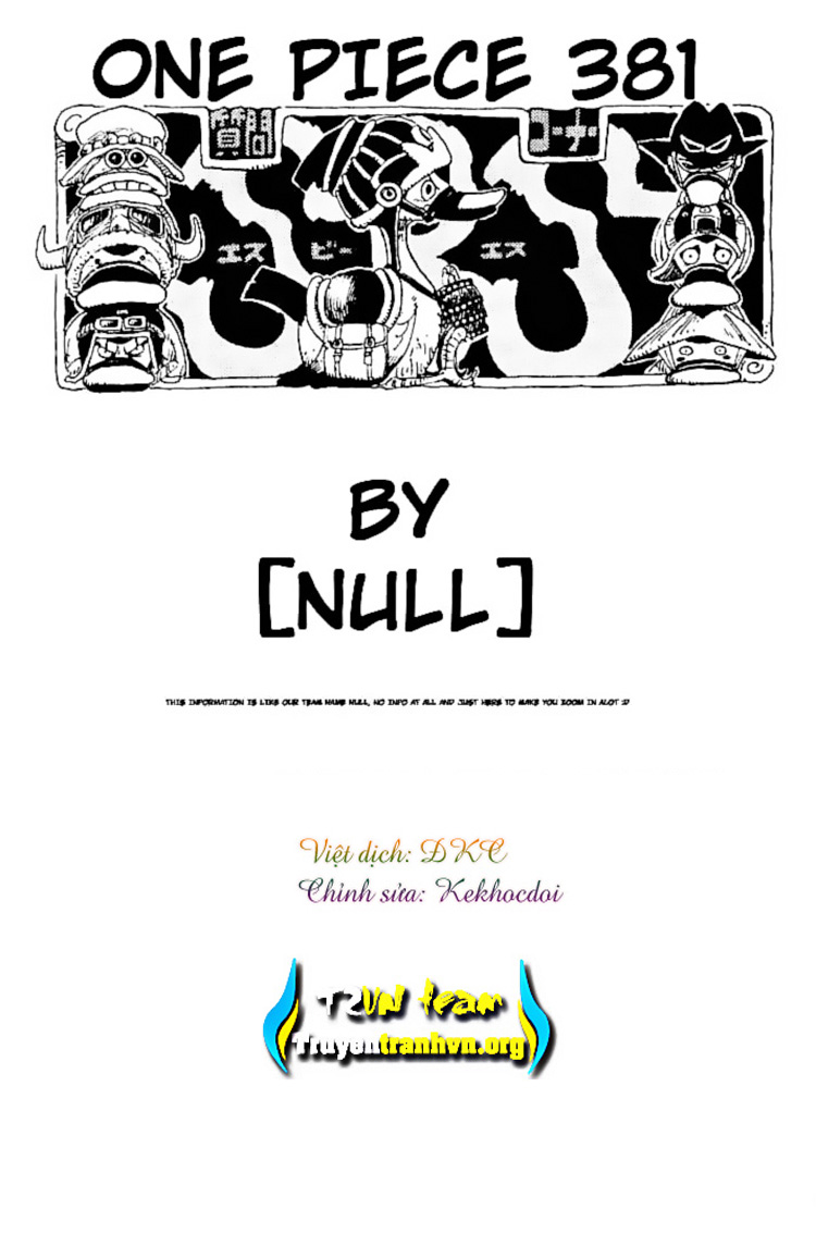 One Piece Chapter 381 - Trang 2