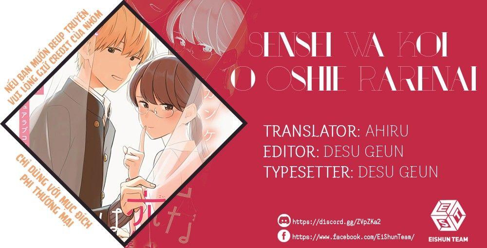 Sensei Can’T Teach Me About Love Chapter 11 - Trang 2