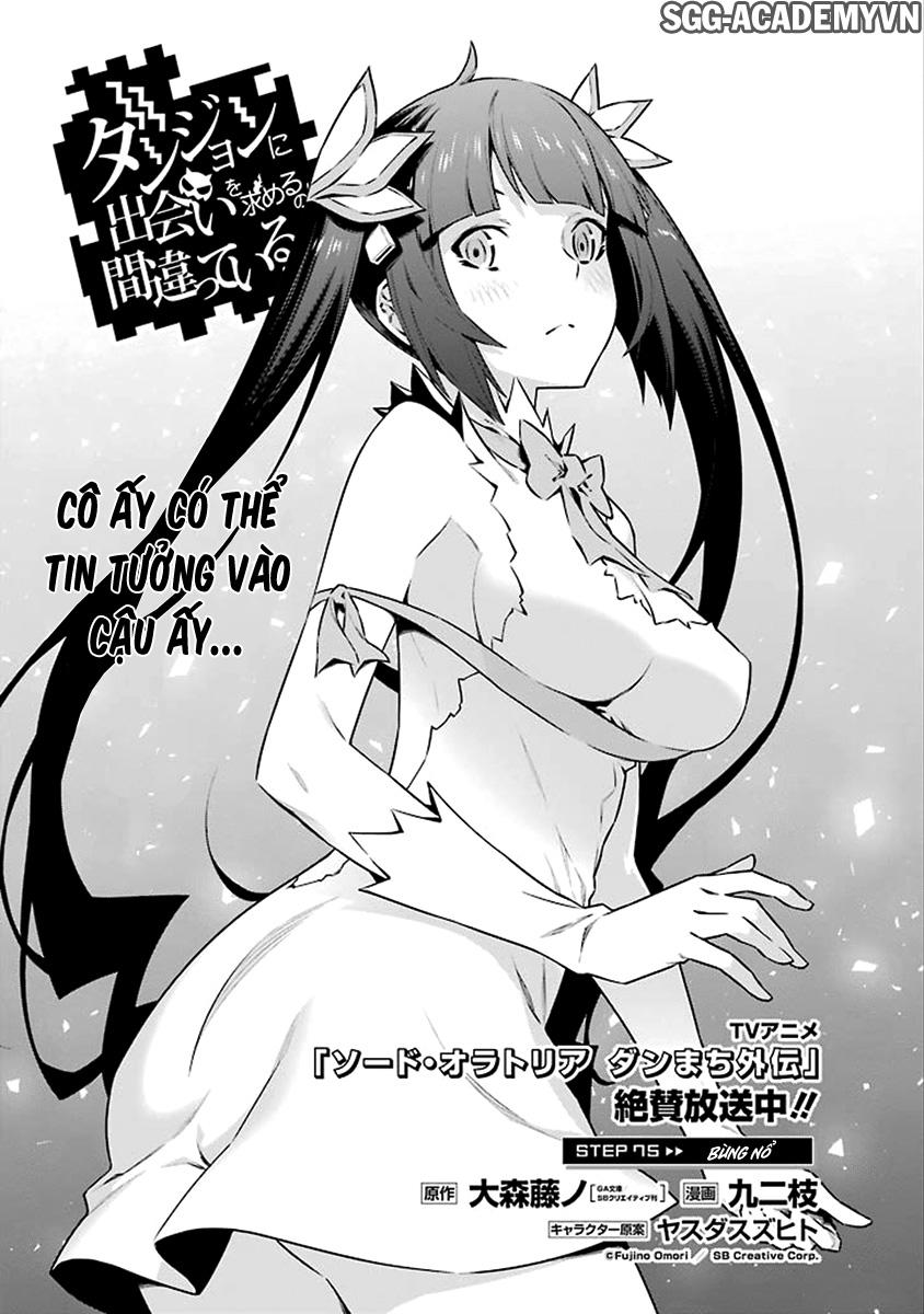 Dungeon Ni Deai O Motomeru No Wa Machigatte Iru Darou Ka Chapter 75 - Trang 2