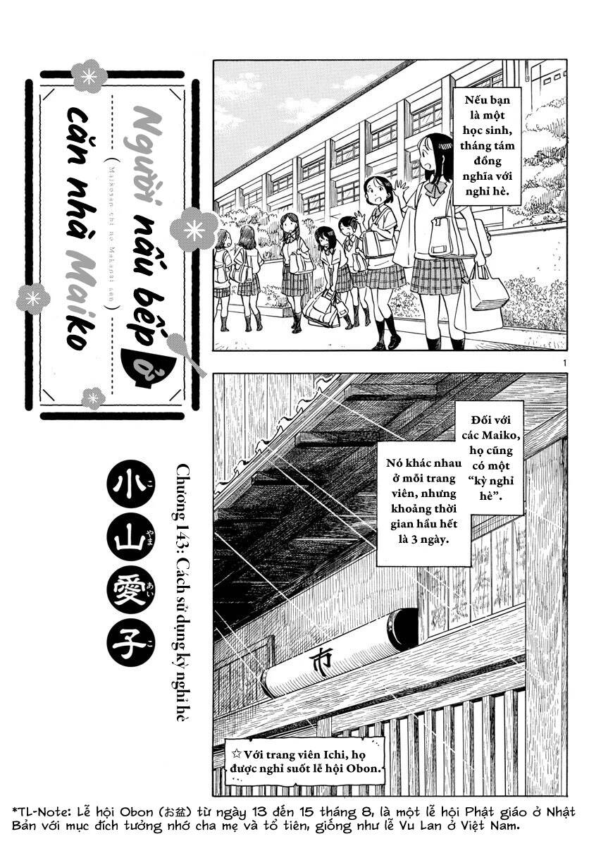 Maiko-San Chi No Makanai-San Chapter 143 - Trang 2