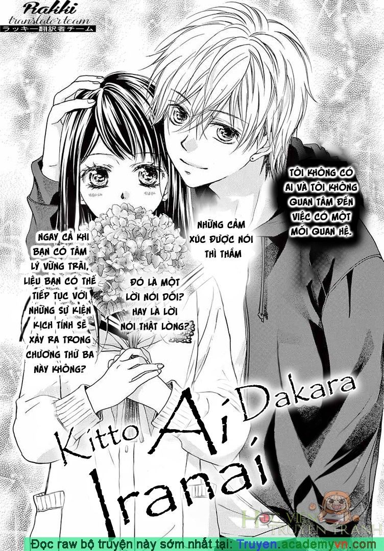 Kitto Ai Dakara, Iranai Chapter 3 - Trang 2