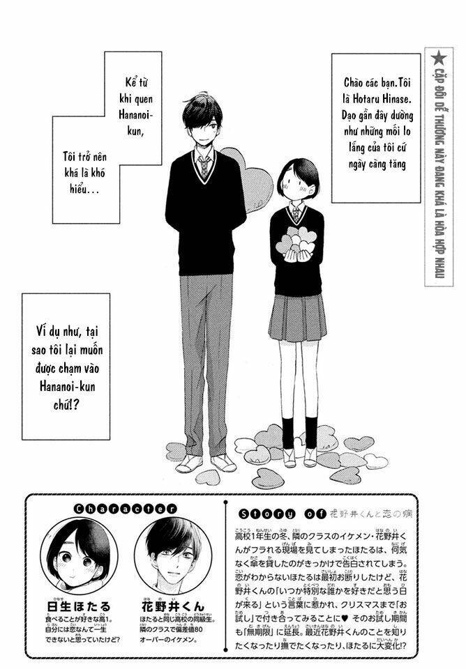 Hananoi-Kun Và Căn Bệnh Tình Yêu Chapter 7 - Trang 2