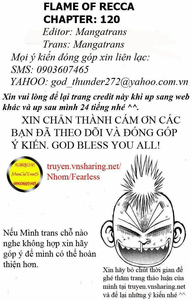 Ngọn Lửa Recca Chapter 120 - Trang 2