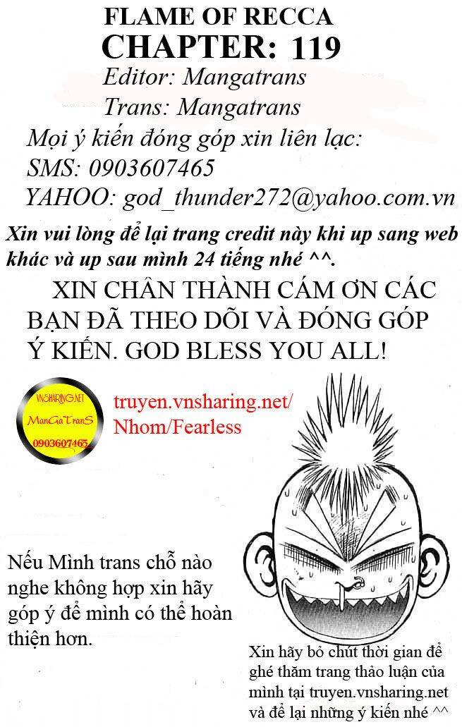 Ngọn Lửa Recca Chapter 119 - Trang 2