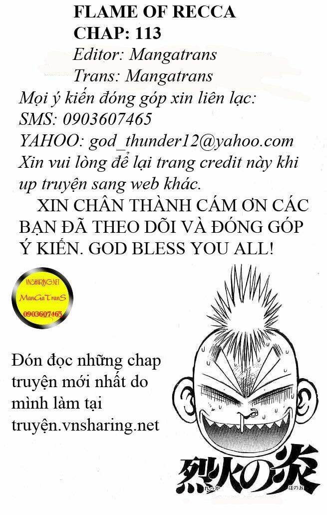 Ngọn Lửa Recca Chapter 113 - Trang 2