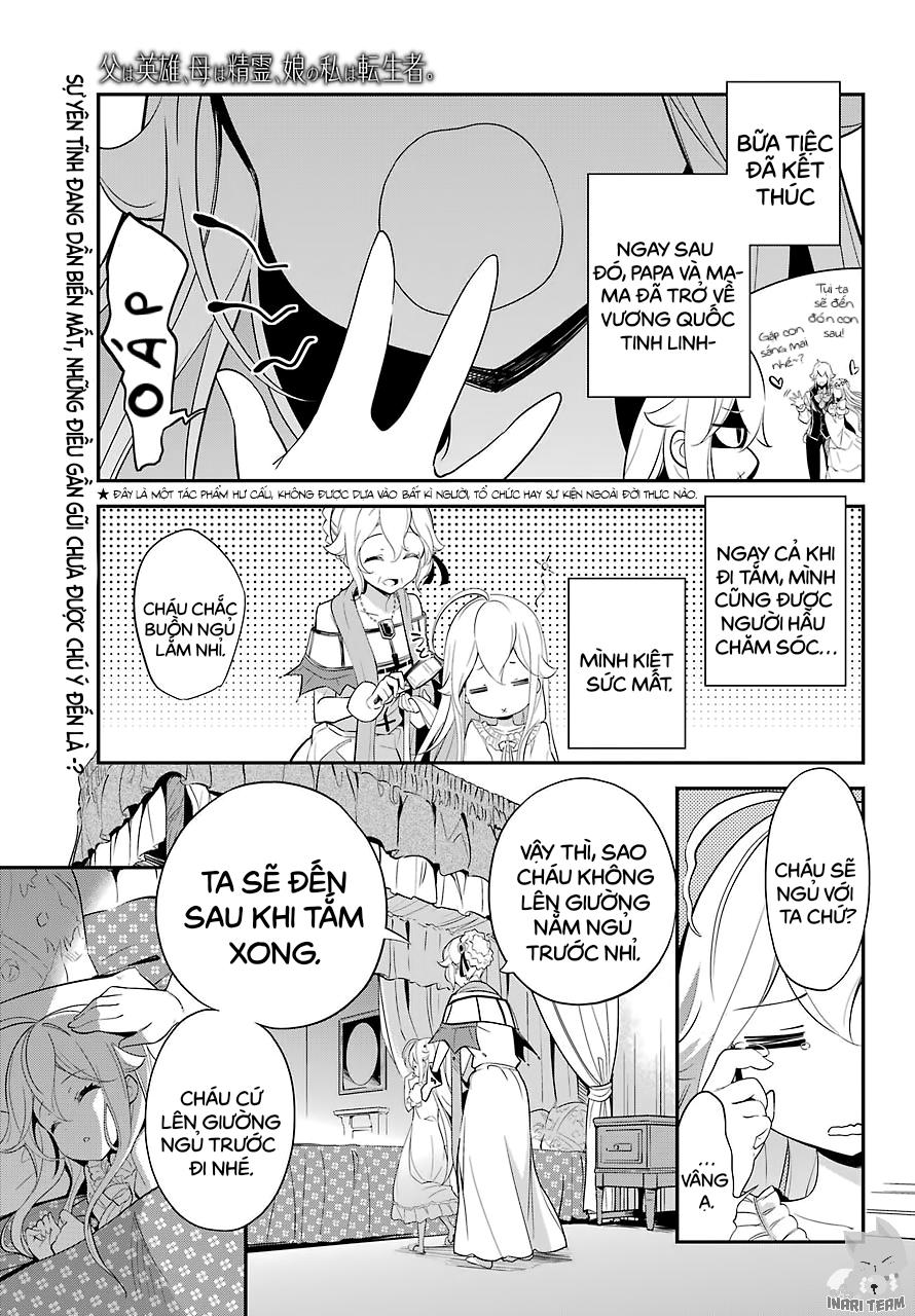 Chichi Wa Eiyuu, Haha Wa Seirei, Musume No Watashi Wa Tenseisha Chapter 9 - Trang 2