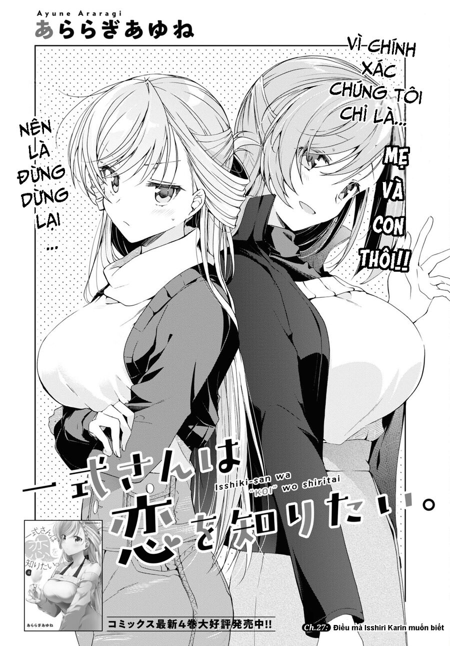 Isshiki-San Wa Koi Wo Shiritai Chapter 27.1 - Trang 2