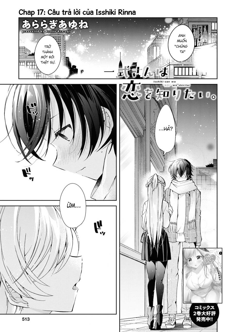 Isshiki-San Wa Koi Wo Shiritai Chapter 17 - Trang 2