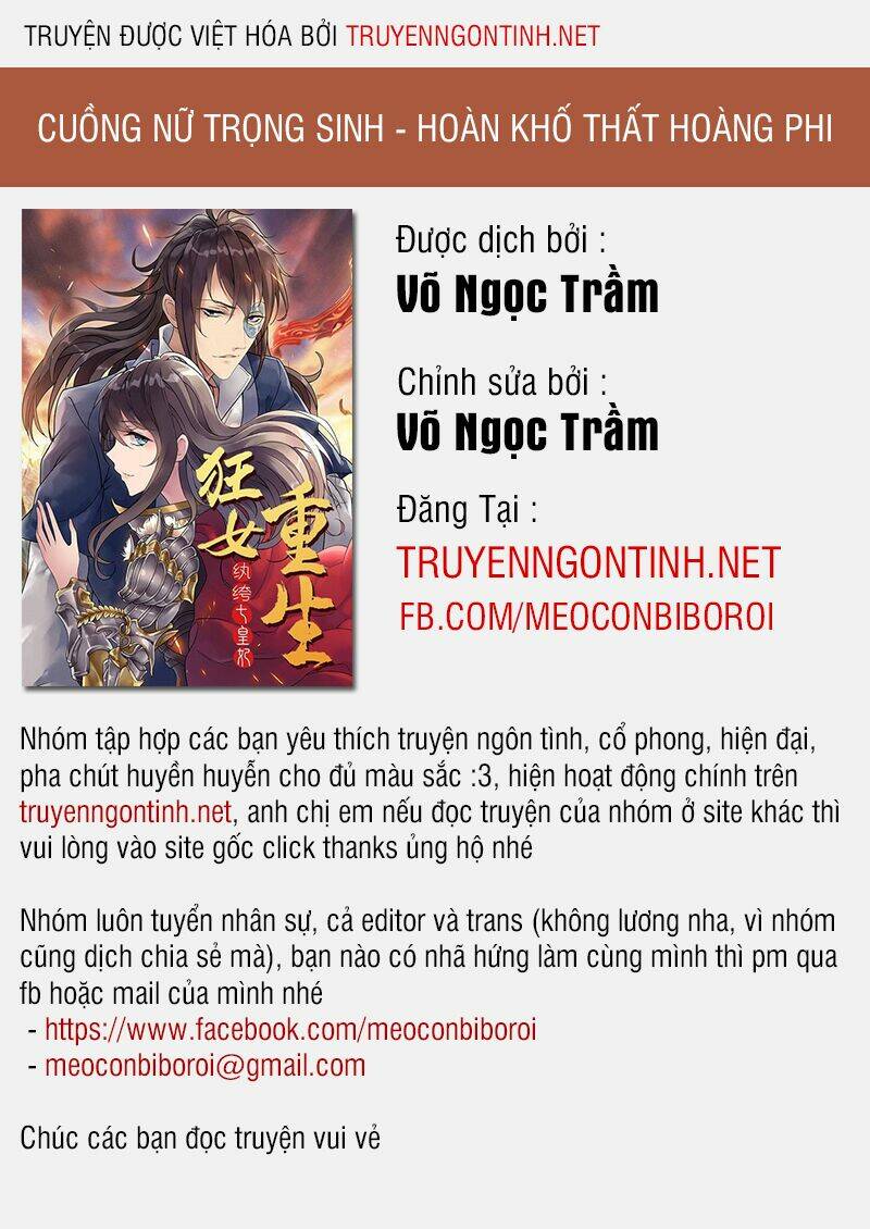 Cuồng Nữ Trọng Sinh – Hoàn Khố Thất Hoàng Phi Chapter 59 - Trang 2