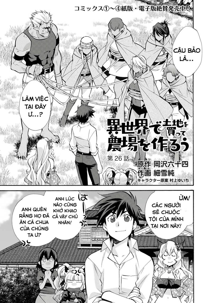 Isekai De Tochi O Katte Noujou O Tsukurou Chapter 26 - Trang 2