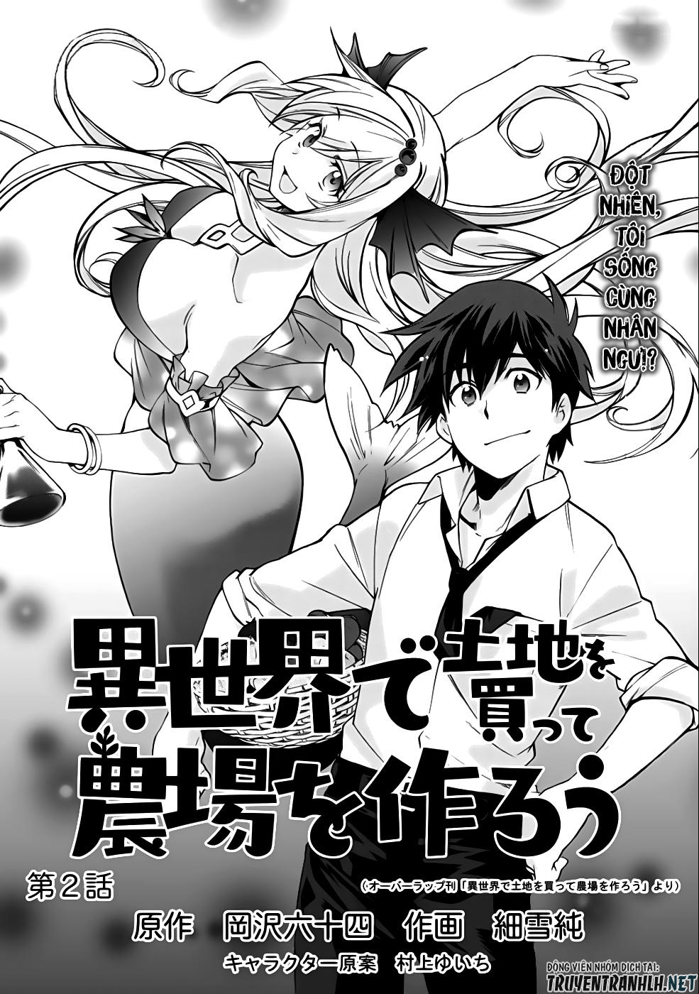 Isekai De Tochi O Katte Noujou O Tsukurou Chapter 2 - Trang 2