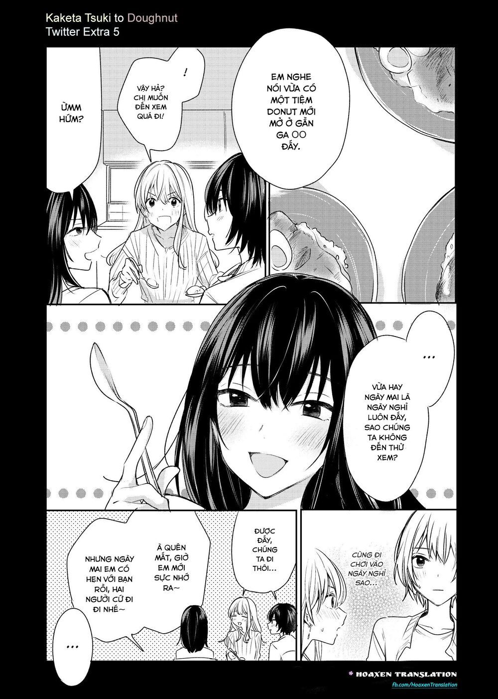 Kaketa Tsuki To Doughnut Chapter 8.1 - Trang 2