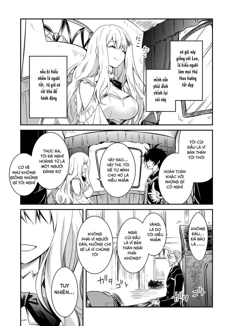 Saikyou Degarashi Ouji No An’Yaku Teii Arasoi Munou Wo Enjiru Ss Rank Ouji Wa Koui Keishou-Sen Wo Kage Kara Shihai Suru Chapter 4 - Trang 2