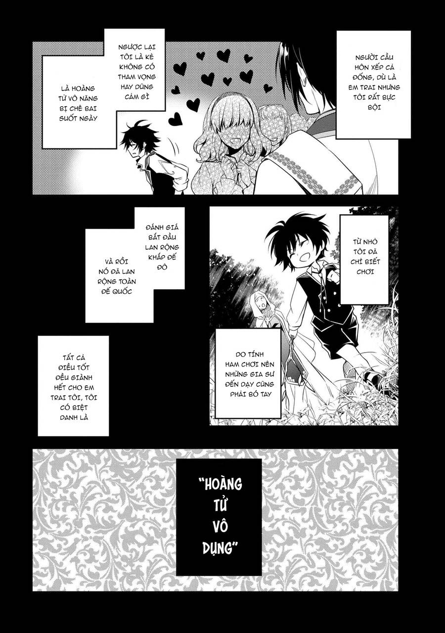 Saikyou Degarashi Ouji No An’Yaku Teii Arasoi Munou Wo Enjiru Ss Rank Ouji Wa Koui Keishou-Sen Wo Kage Kara Shihai Suru Chapter 0 - Trang 2