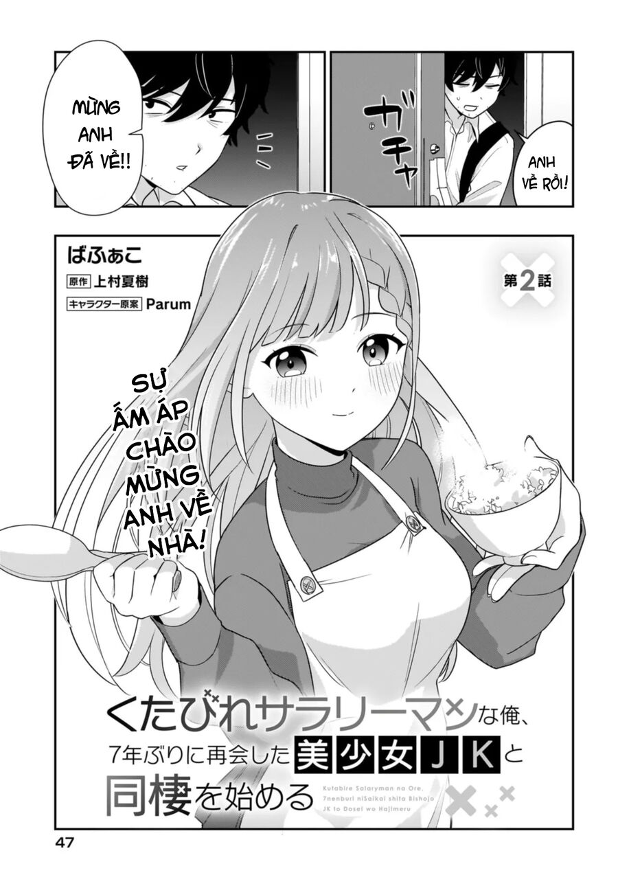 Kutabire Salarymen No Ore, 7 Nenburi Ni Saikai Shita Bishoujo Jk To Dosei Wo Hajimaru Chapter 2 - Trang 2