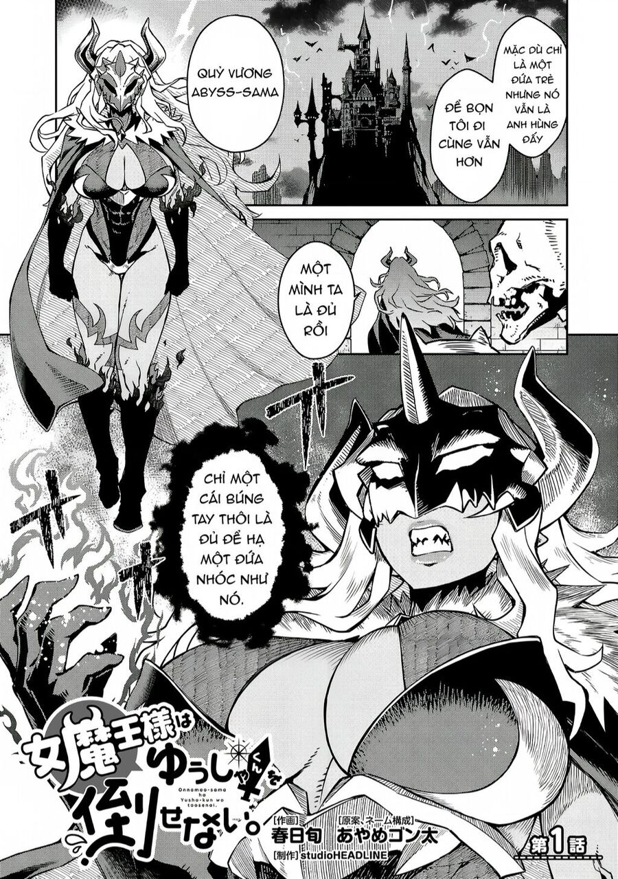 Quỷ Vương-Sama Không Thể Đánh Bại Hero-Kun! Chapter 1 - Trang 2