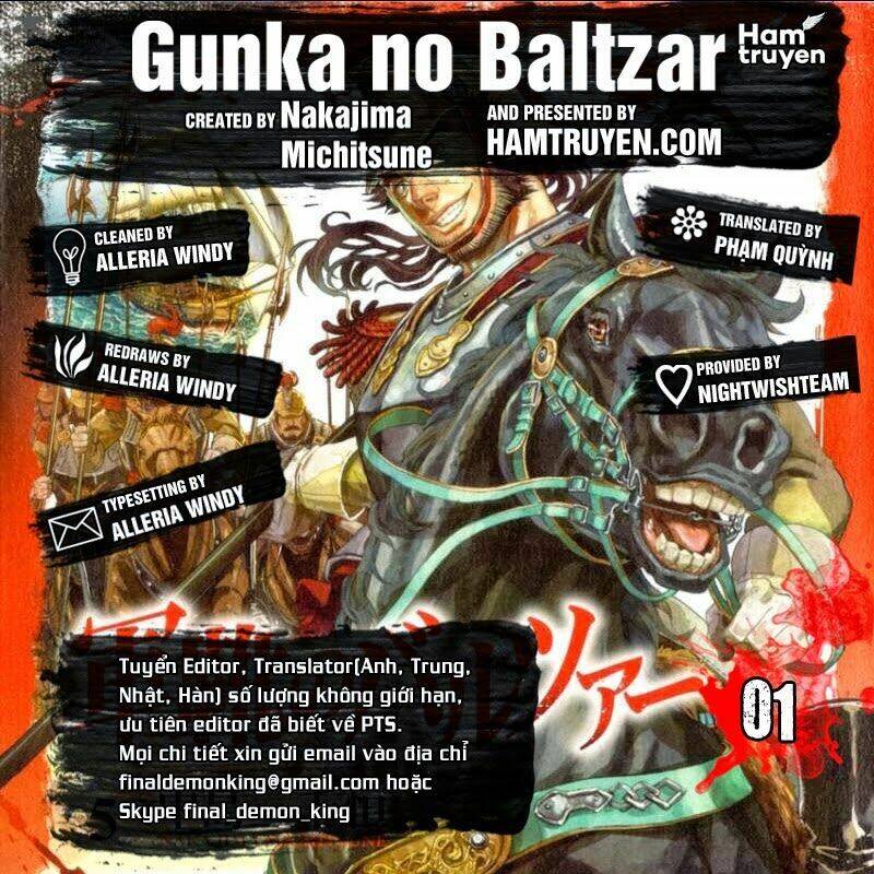 Gunka No Baltzar Chapter 1 - Trang 2