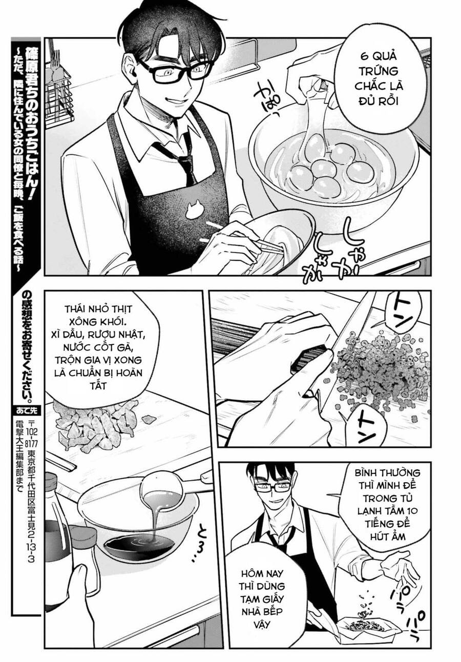 Shinohara-Kun Chi No Ouchi Gohan! – Tada, Tonari Ni Sunde Iru Onna No Douryou To Maiban, Gohan Wo Taberu-Banashi Chapter 3 - Trang 2