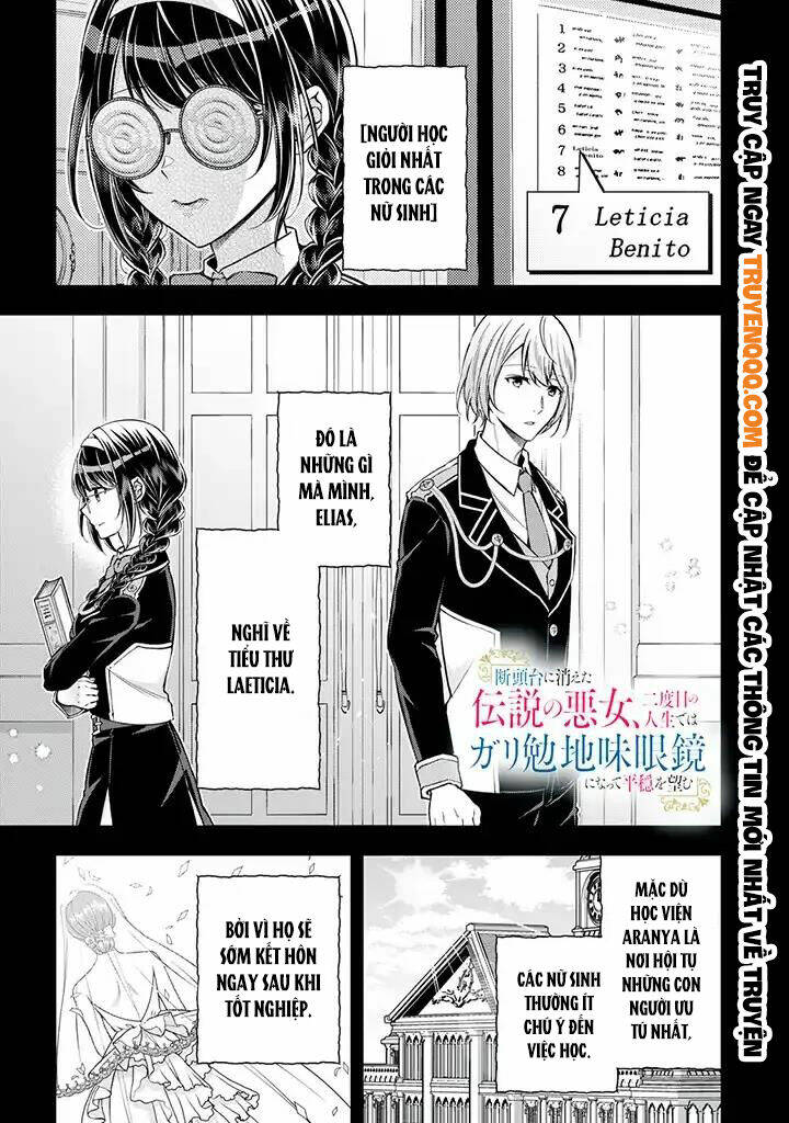 Dantoudai Ni Kieta Densetsu No Akujo, Nidome No Jinsei De Wa Gariben Jimi Megane Ni Natte Heion Wo Nozomu Chapter 5 - Trang 2