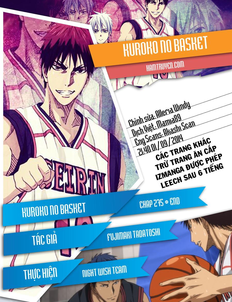 Kuroko No Basket Chapter 275 - Trang 2