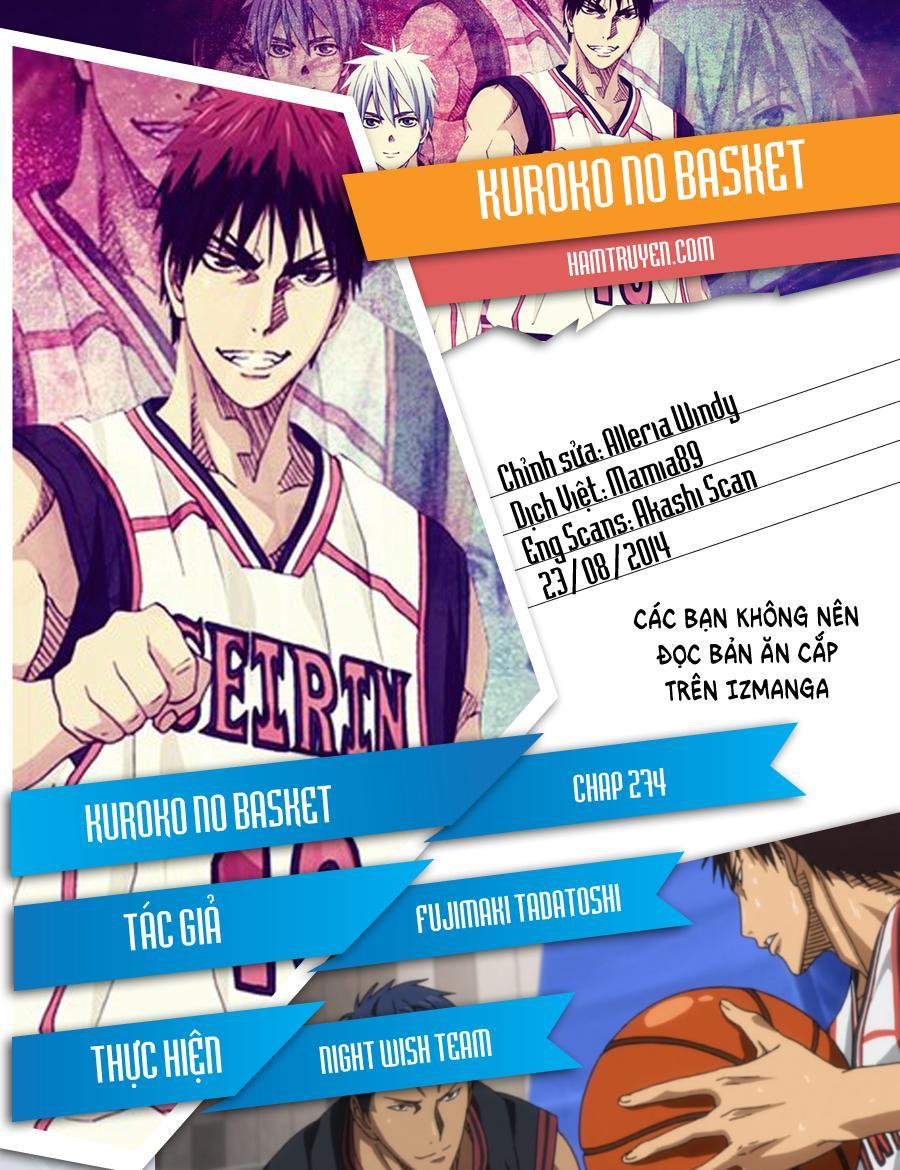 Kuroko No Basket Chapter 274 - Trang 2