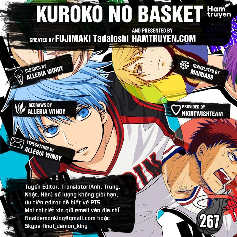 Kuroko No Basket Chapter 267 - Trang 2