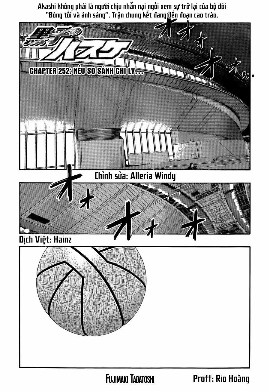 Kuroko No Basket Chapter 252 - Trang 2