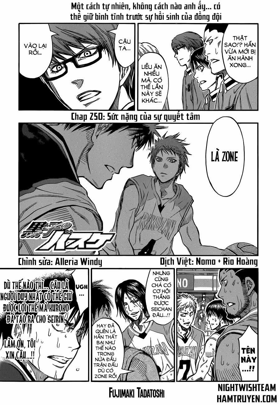 Kuroko No Basket Chapter 250 - Trang 2