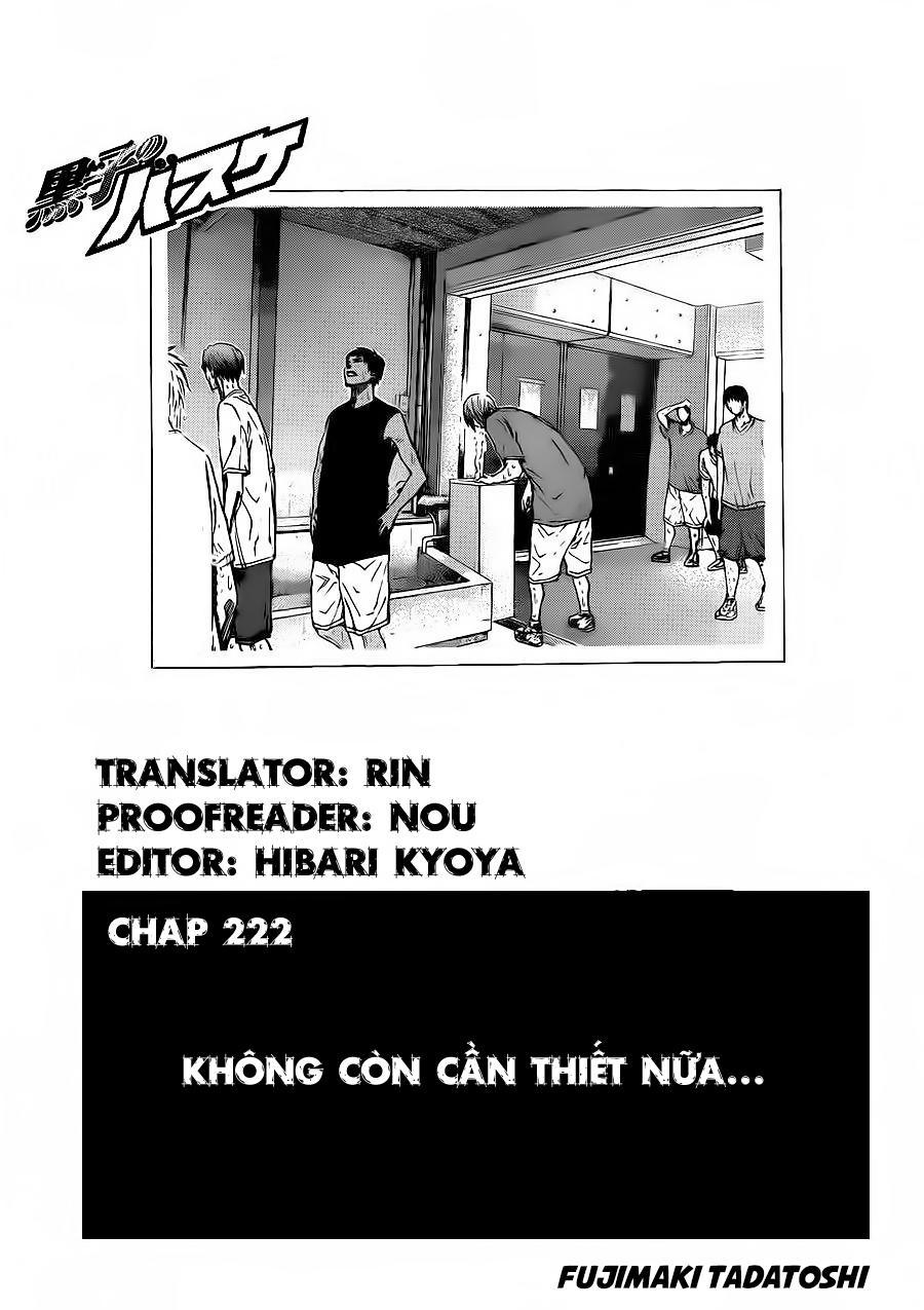 Kuroko No Basket Chapter 222 - Trang 2