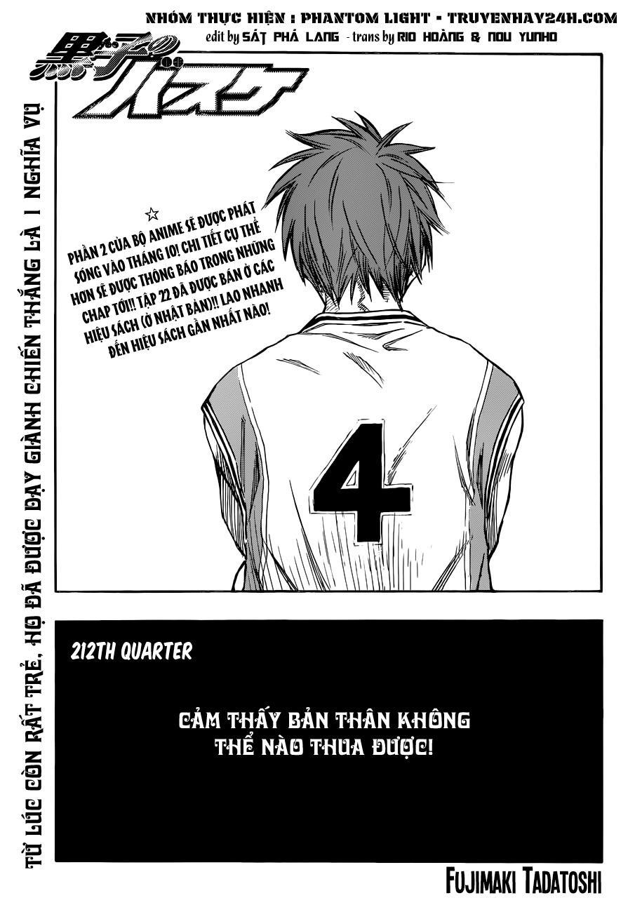 Kuroko No Basket Chapter 212 - Trang 2