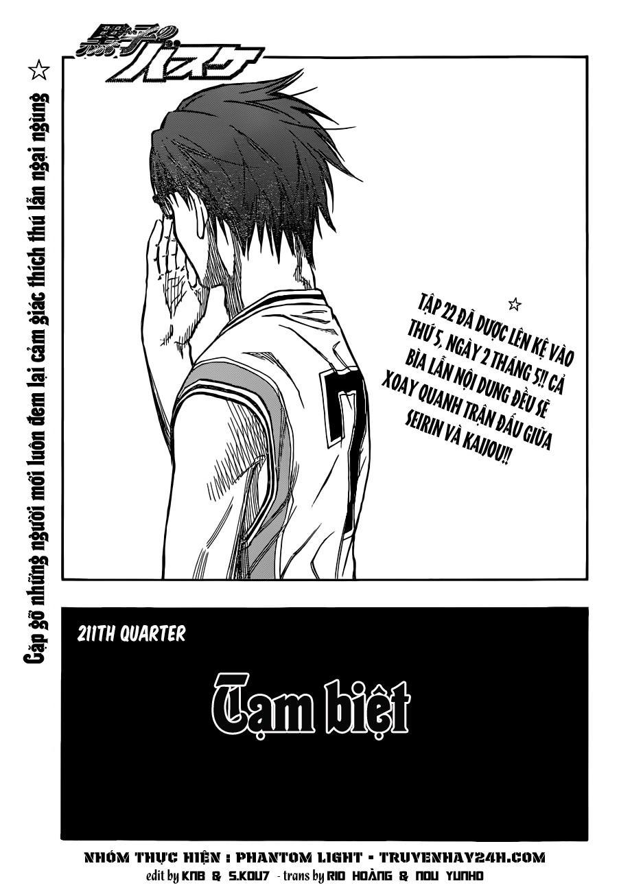 Kuroko No Basket Chapter 211 - Trang 2