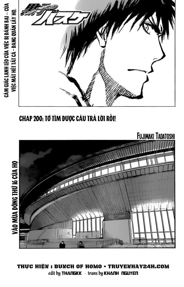 Kuroko No Basket Chapter 200 - Trang 2