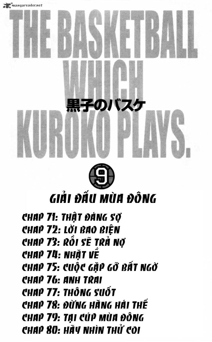 Kuroko No Basket Chapter 71 - Trang 2