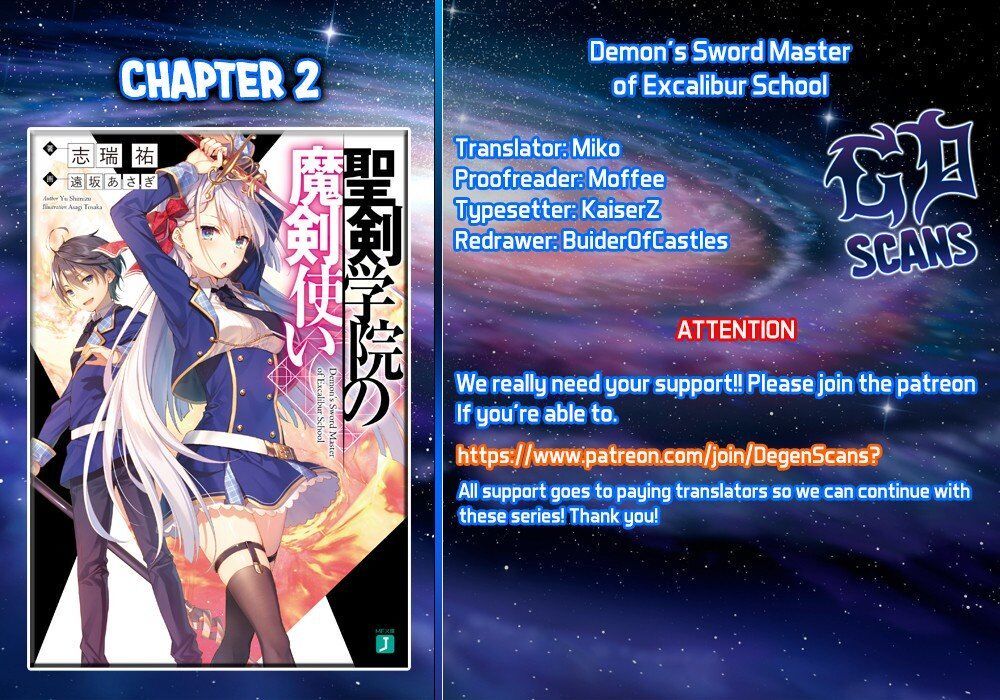 Demon’S Sword Master Of Excalibur School Chapter 2 - Trang 2