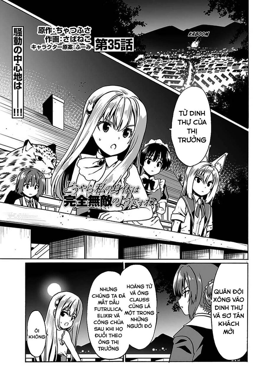 Douyara Watashi No Karada Wa Kanzen Muteki No You Desu Ne Chapter 35 - Trang 2