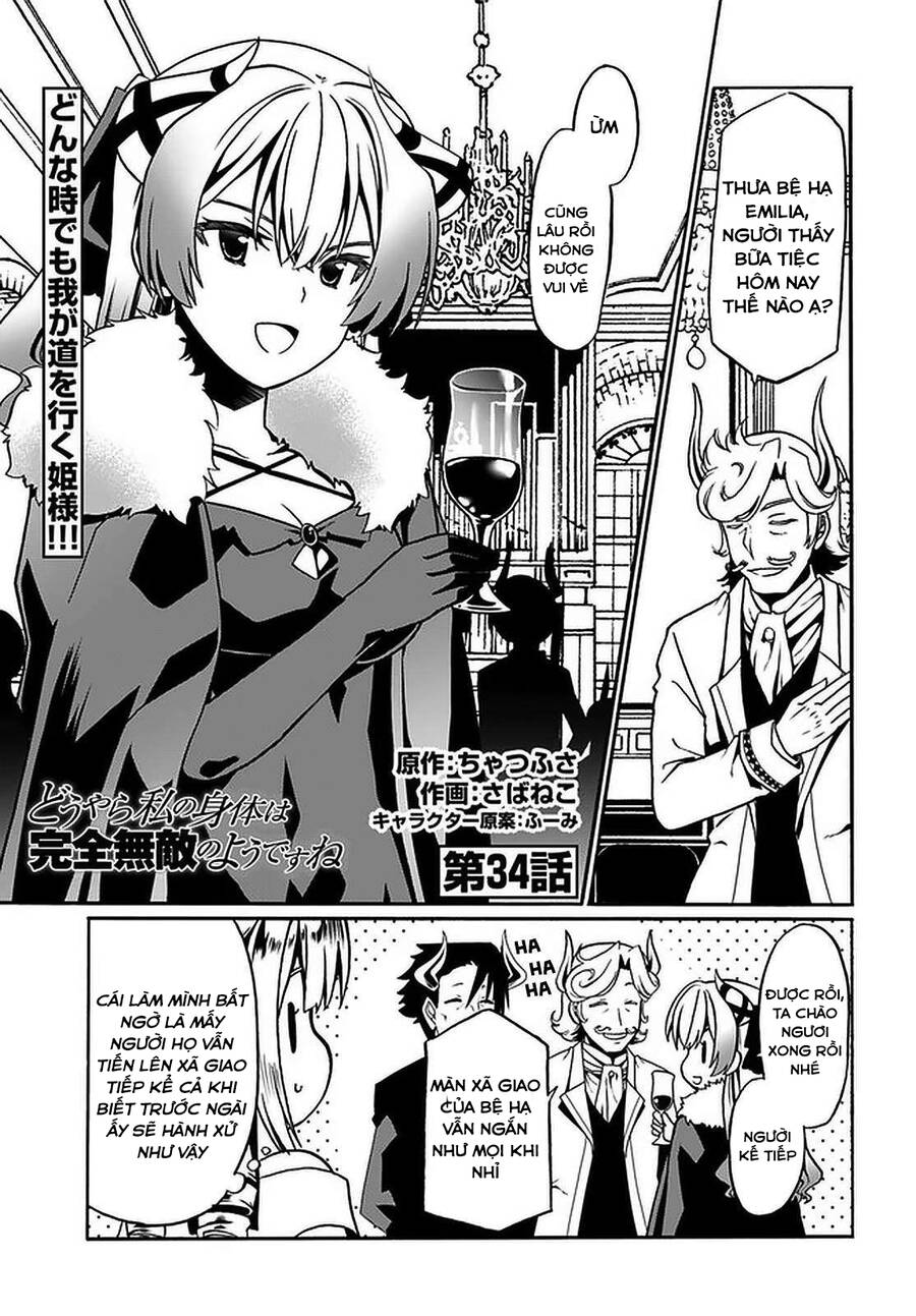 Douyara Watashi No Karada Wa Kanzen Muteki No You Desu Ne Chapter 34 - Trang 2