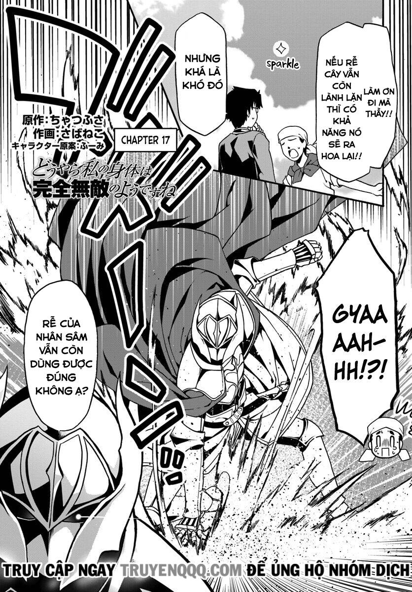 Douyara Watashi No Karada Wa Kanzen Muteki No You Desu Ne Chapter 17 - Trang 2