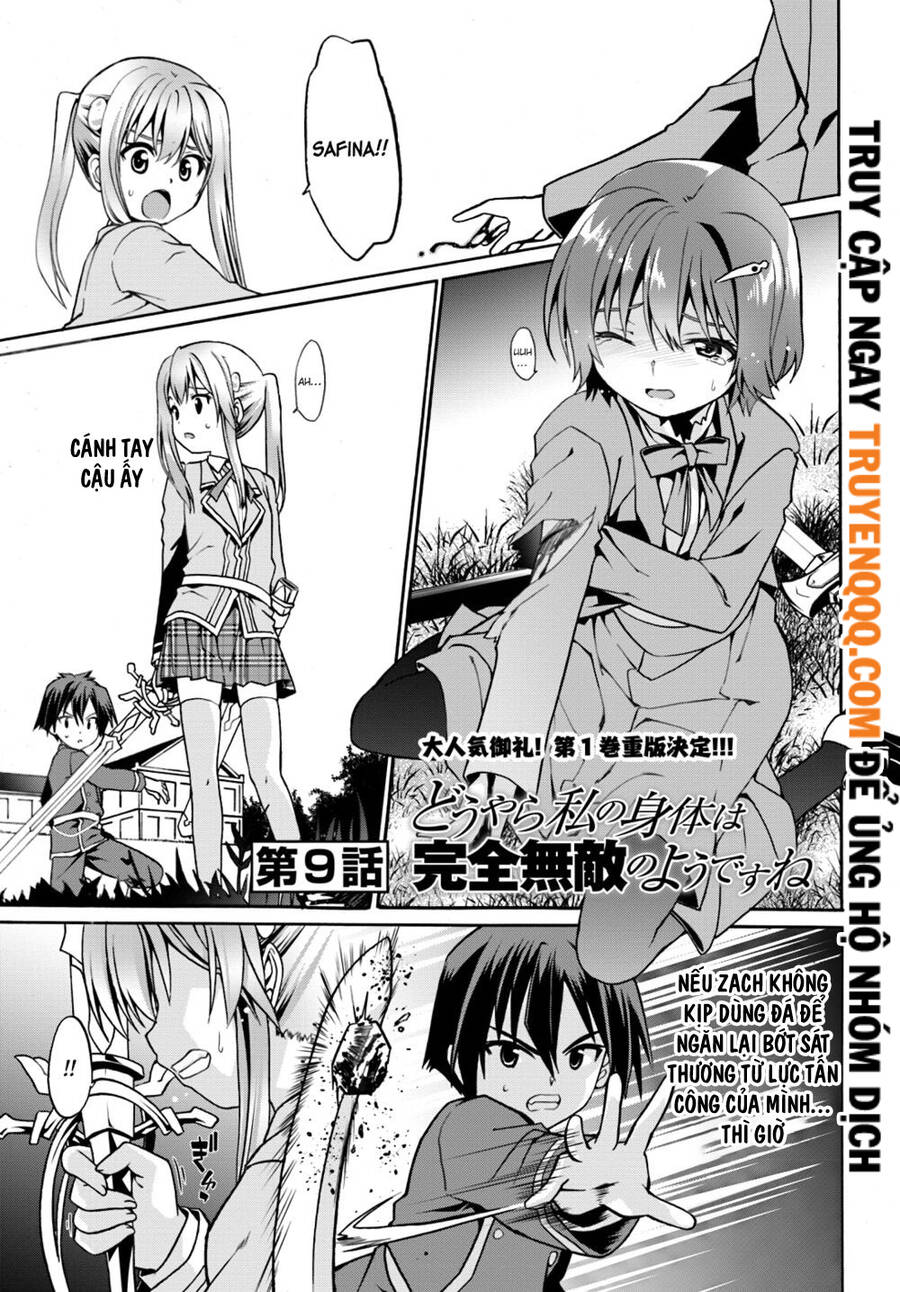 Douyara Watashi No Karada Wa Kanzen Muteki No You Desu Ne Chapter 9.1 - Trang 2