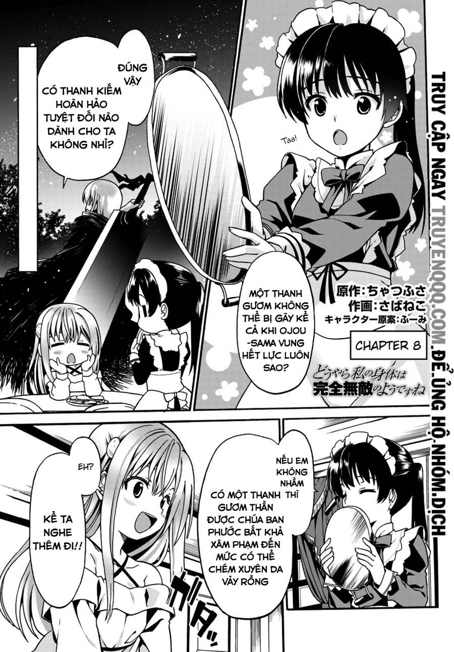 Douyara Watashi No Karada Wa Kanzen Muteki No You Desu Ne Chapter 8.1 - Trang 2