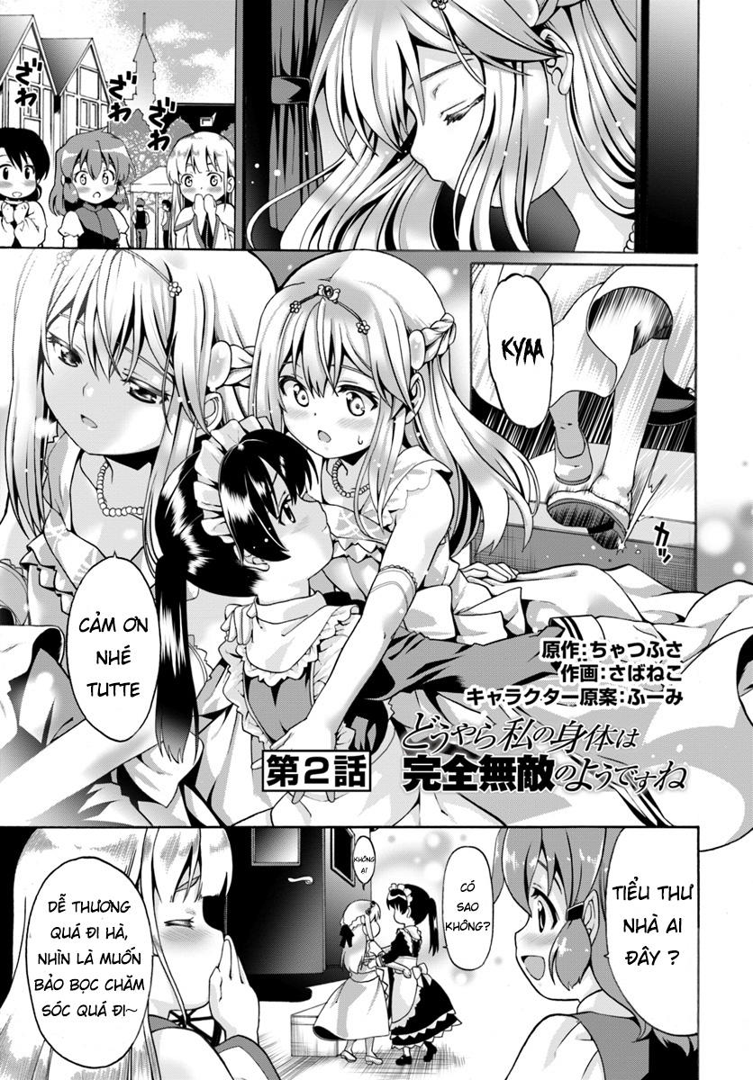 Douyara Watashi No Karada Wa Kanzen Muteki No You Desu Ne Chapter 2 - Trang 2