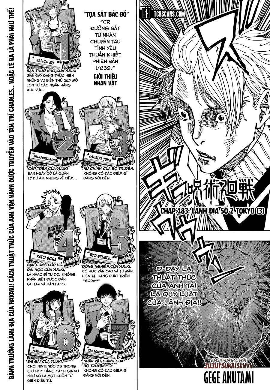 Jujutsu Kaisen – Chú Thuật Hồi Chiến Chapter 183 - Trang 2