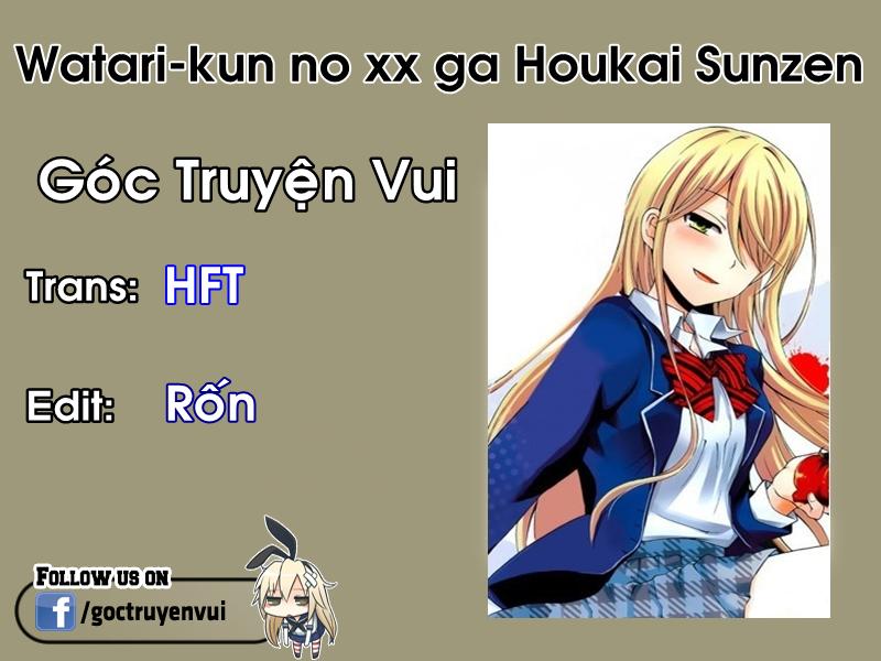 Watari-Kun No Xx Ga Houkai Sunzen Chapter 9 - Trang 2