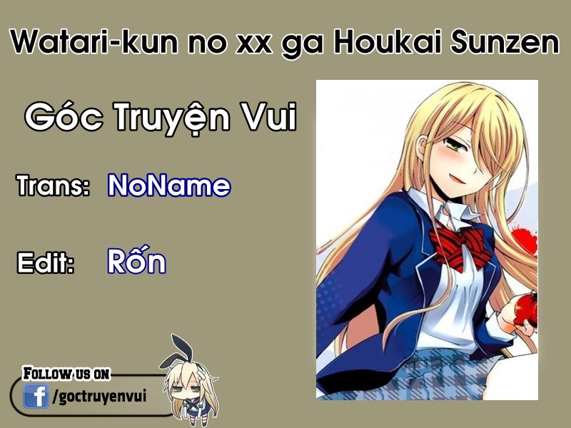 Watari-Kun No Xx Ga Houkai Sunzen Chapter 6 - Trang 2