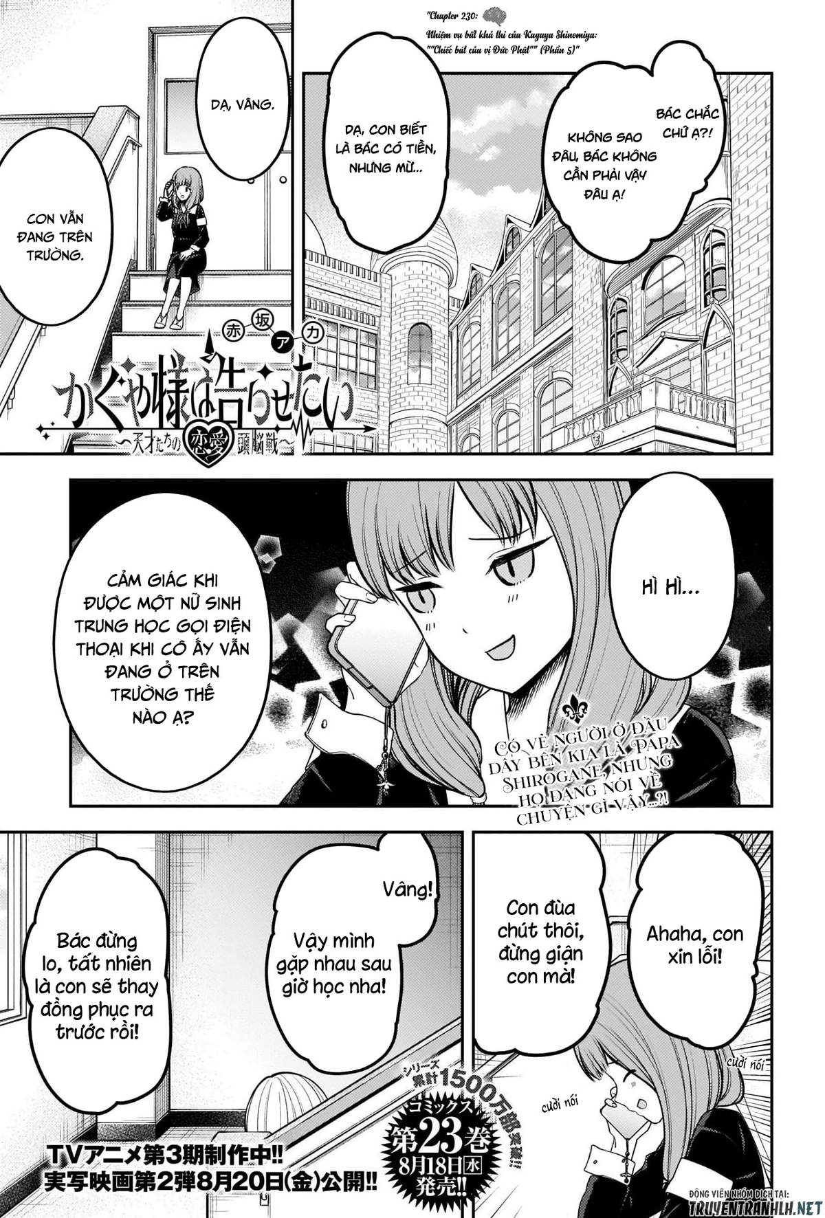 Kaguya-Sama Wa Kokurasetai – Tensai-Tachi No Renai Zunousen Chapter 230 - Trang 2