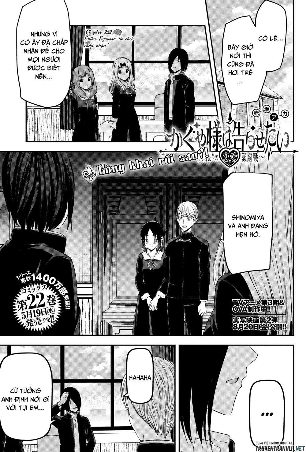 Kaguya-Sama Wa Kokurasetai – Tensai-Tachi No Renai Zunousen Chapter 223 - Trang 2