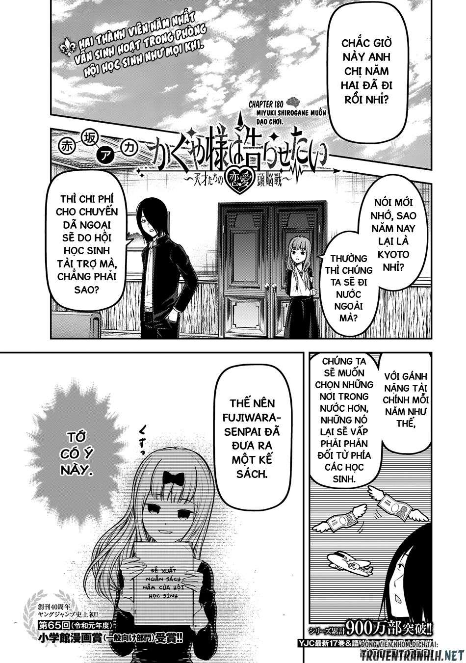 Kaguya-Sama Wa Kokurasetai – Tensai-Tachi No Renai Zunousen Chapter 180 - Trang 2